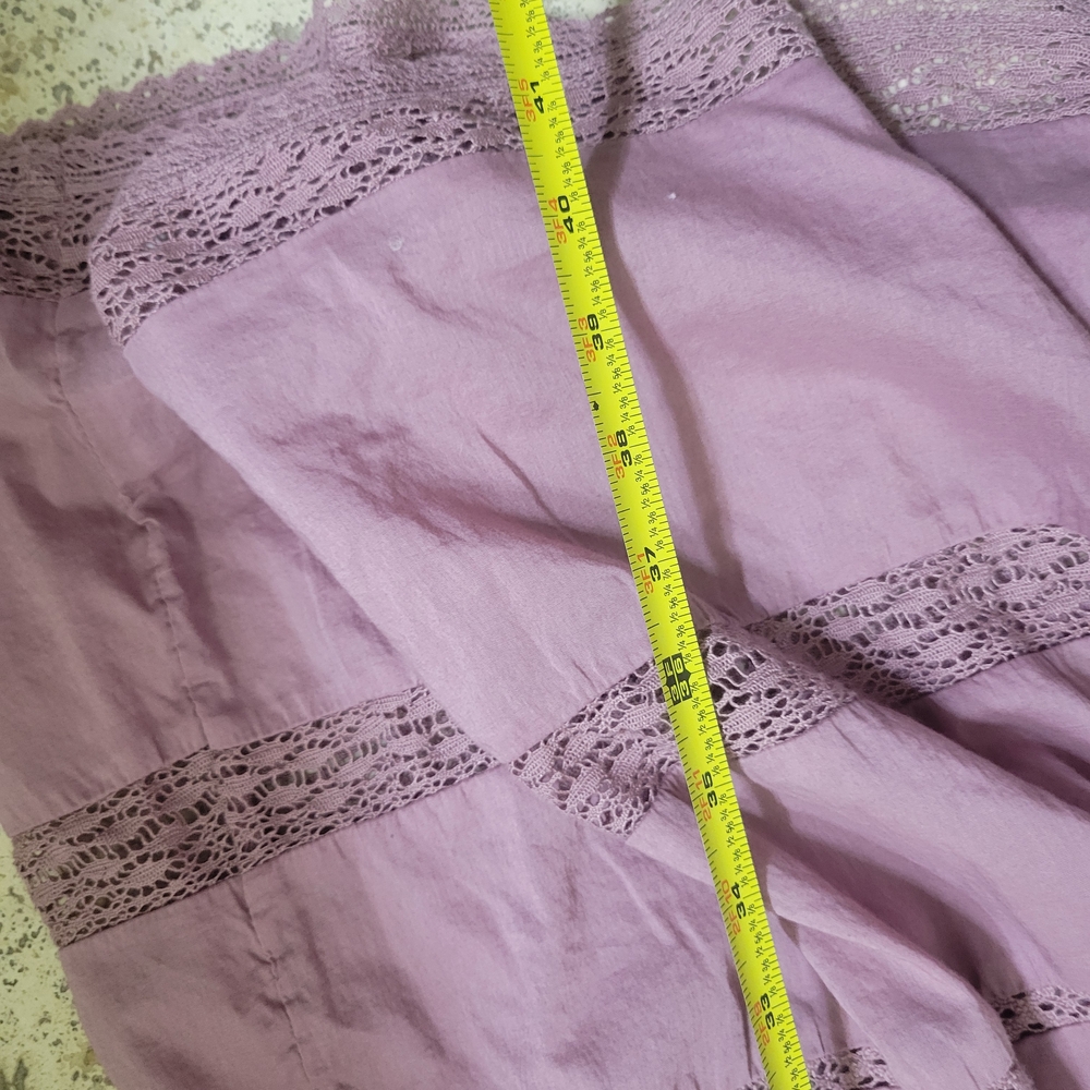 GAP Dusty Pink Lace-Trim Top - Picture 10 of 13